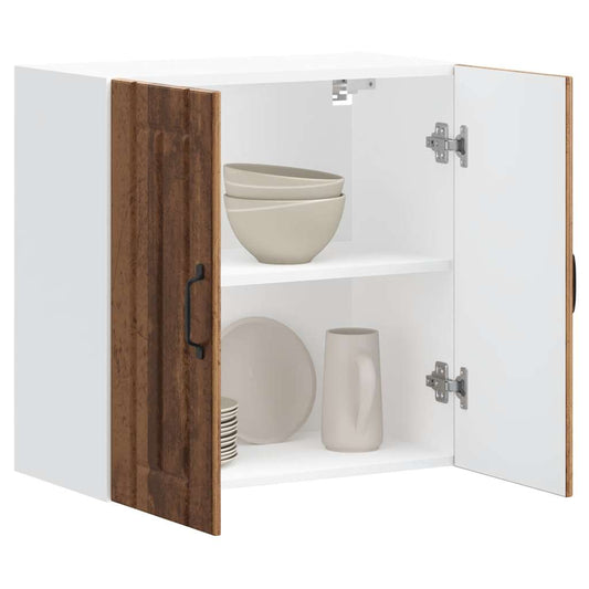 vidaXL Kitchen Wall Cabinet "Lucca" Old Wood Engineered Wood
