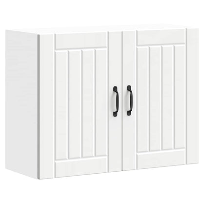 vidaXL Kitchen Wall Cabinet Lucca White Engineered Wood