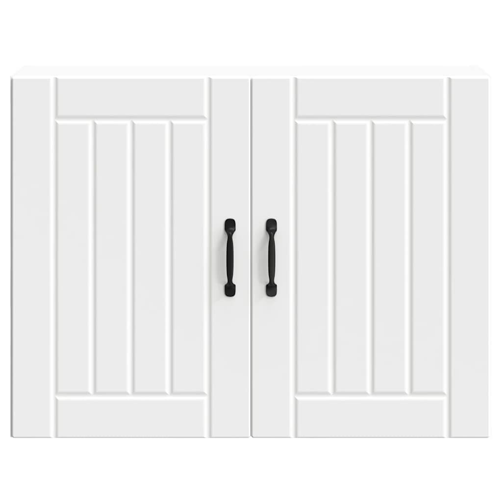 vidaXL Kitchen Wall Cabinet Lucca White Engineered Wood