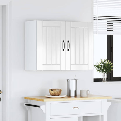 vidaXL Kitchen Wall Cabinet "Lucca" High Gloss White Engineered Wood