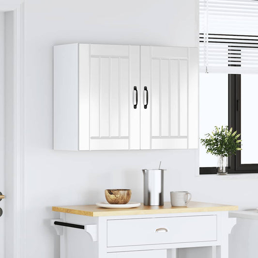 vidaXL Kitchen Wall Cabinet "Lucca" High Gloss White Engineered Wood