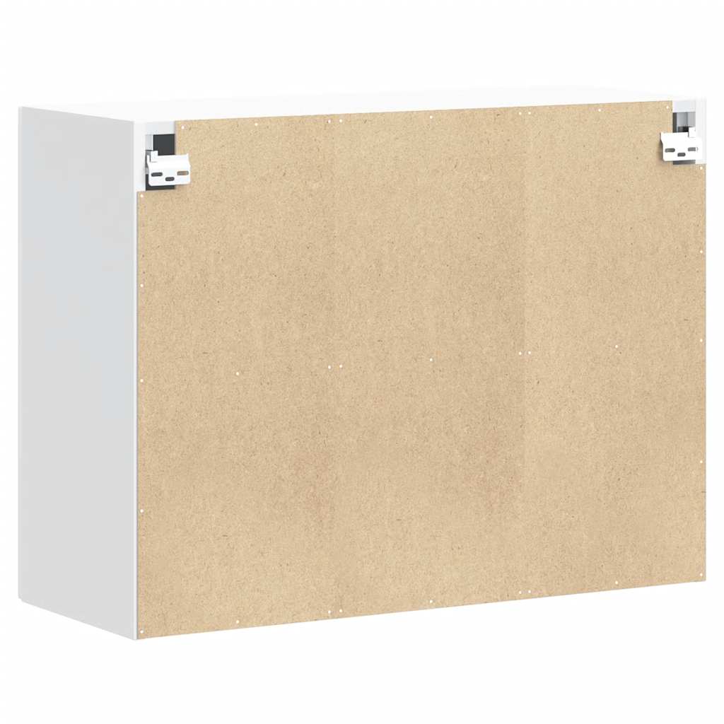 vidaXL Kitchen Wall Cabinet "Lucca" High Gloss White Engineered Wood