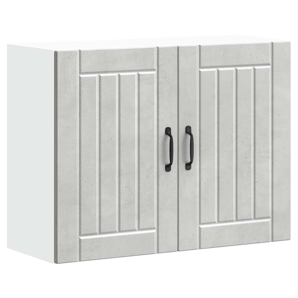 vidaXL Kitchen Wall Cabinet "Lucca" Concrete Grey Engineered Wood