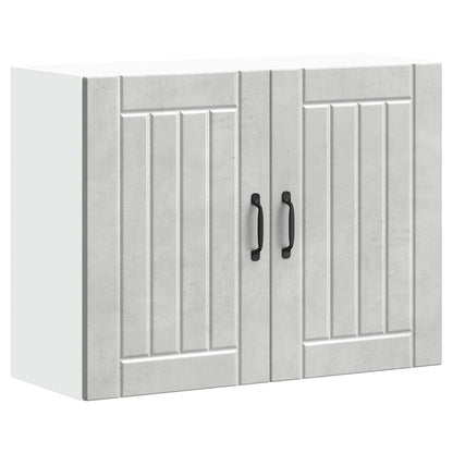 vidaXL Kitchen Wall Cabinet "Lucca" Concrete Grey Engineered Wood