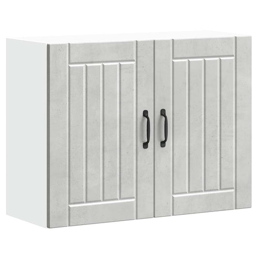 vidaXL Kitchen Wall Cabinet "Lucca" Concrete Grey Engineered Wood