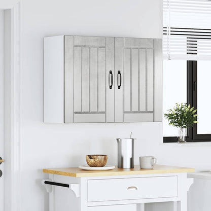 vidaXL Kitchen Wall Cabinet "Lucca" Concrete Grey Engineered Wood