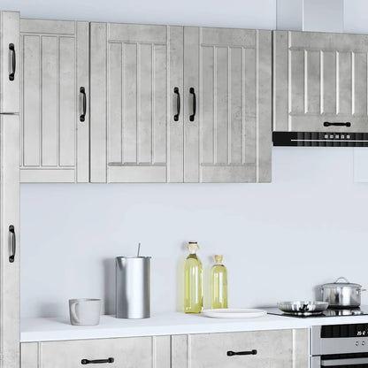 vidaXL Kitchen Wall Cabinet "Lucca" Concrete Grey Engineered Wood