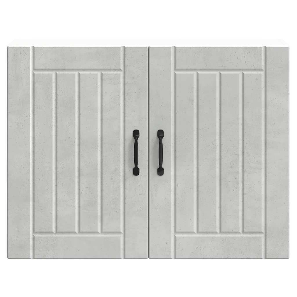 vidaXL Kitchen Wall Cabinet "Lucca" Concrete Grey Engineered Wood