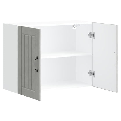 vidaXL Kitchen Wall Cabinet "Lucca" Concrete Grey Engineered Wood