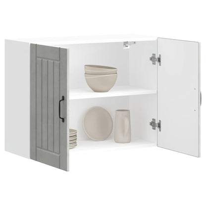 vidaXL Kitchen Wall Cabinet "Lucca" Concrete Grey Engineered Wood