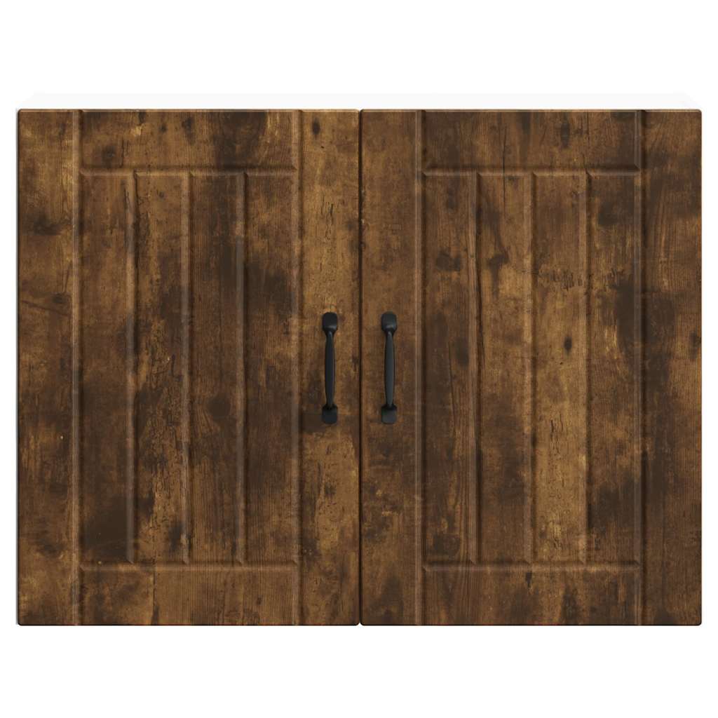 vidaXL Kitchen Wall Cabinet "Lucca" Smoked Oak Engineered Wood