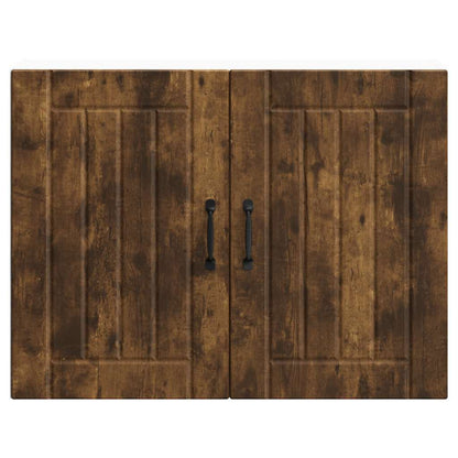 vidaXL Kitchen Wall Cabinet "Lucca" Smoked Oak Engineered Wood