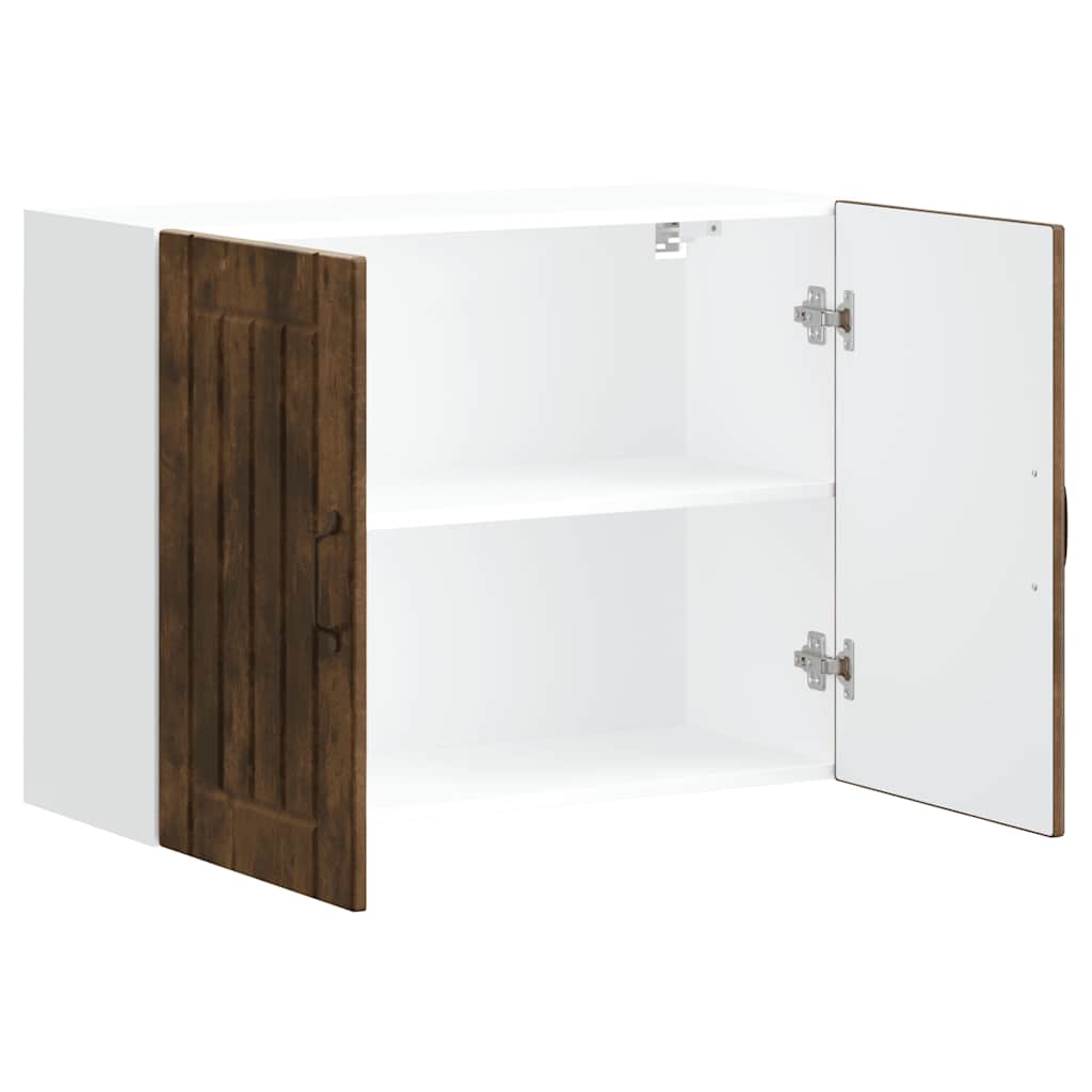 vidaXL Kitchen Wall Cabinet Lucca Smoked Oak Engineered Wood