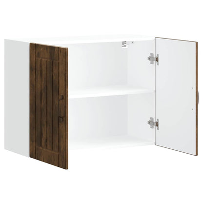 vidaXL Kitchen Wall Cabinet Lucca Smoked Oak Engineered Wood