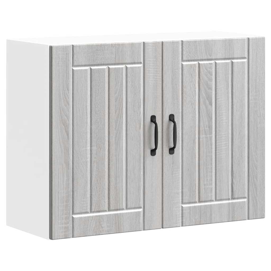 vidaXL Kitchen Wall Cabinet "Lucca" Grey Sonoma Engineered Wood