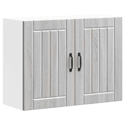 vidaXL Kitchen Wall Cabinet "Lucca" Grey Sonoma Engineered Wood