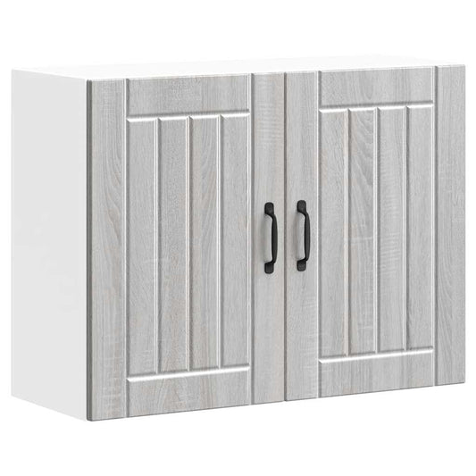 vidaXL Kitchen Wall Cabinet "Lucca" Grey Sonoma Engineered Wood