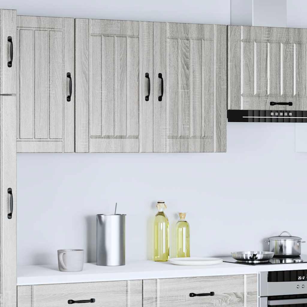 vidaXL Kitchen Wall Cabinet "Lucca" Grey Sonoma Engineered Wood