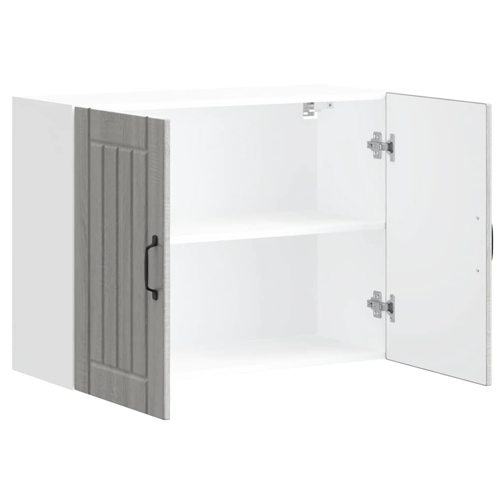 vidaXL Kitchen Wall Cabinet "Lucca" Grey Sonoma Engineered Wood