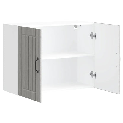 vidaXL Kitchen Wall Cabinet "Lucca" Grey Sonoma Engineered Wood