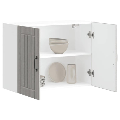 vidaXL Kitchen Wall Cabinet "Lucca" Grey Sonoma Engineered Wood