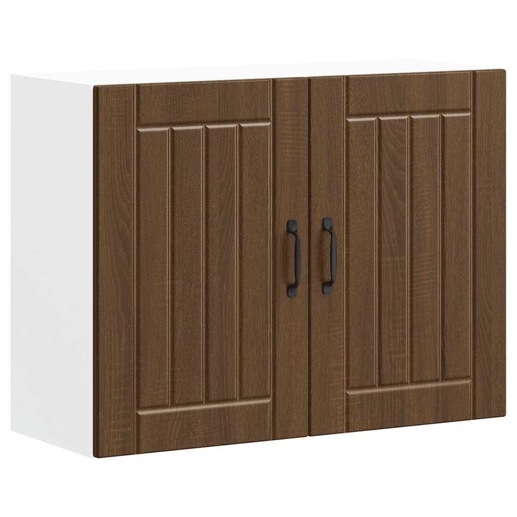 vidaXL Kitchen Wall Cabinet "Lucca" Brown Oak Engineered Wood