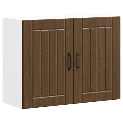 vidaXL Kitchen Wall Cabinet "Lucca" Brown Oak Engineered Wood