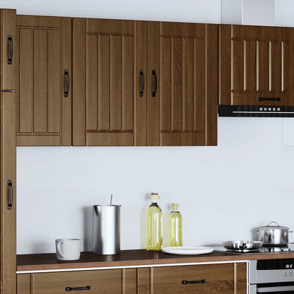 vidaXL Kitchen Wall Cabinet "Lucca" Brown Oak Engineered Wood