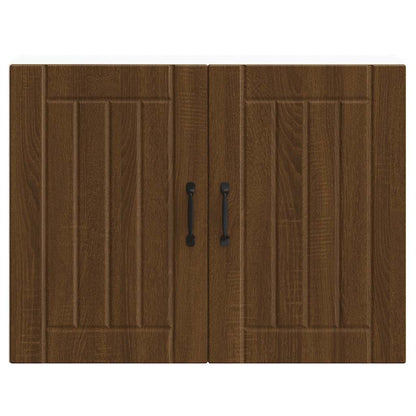 vidaXL Kitchen Wall Cabinet "Lucca" Brown Oak Engineered Wood