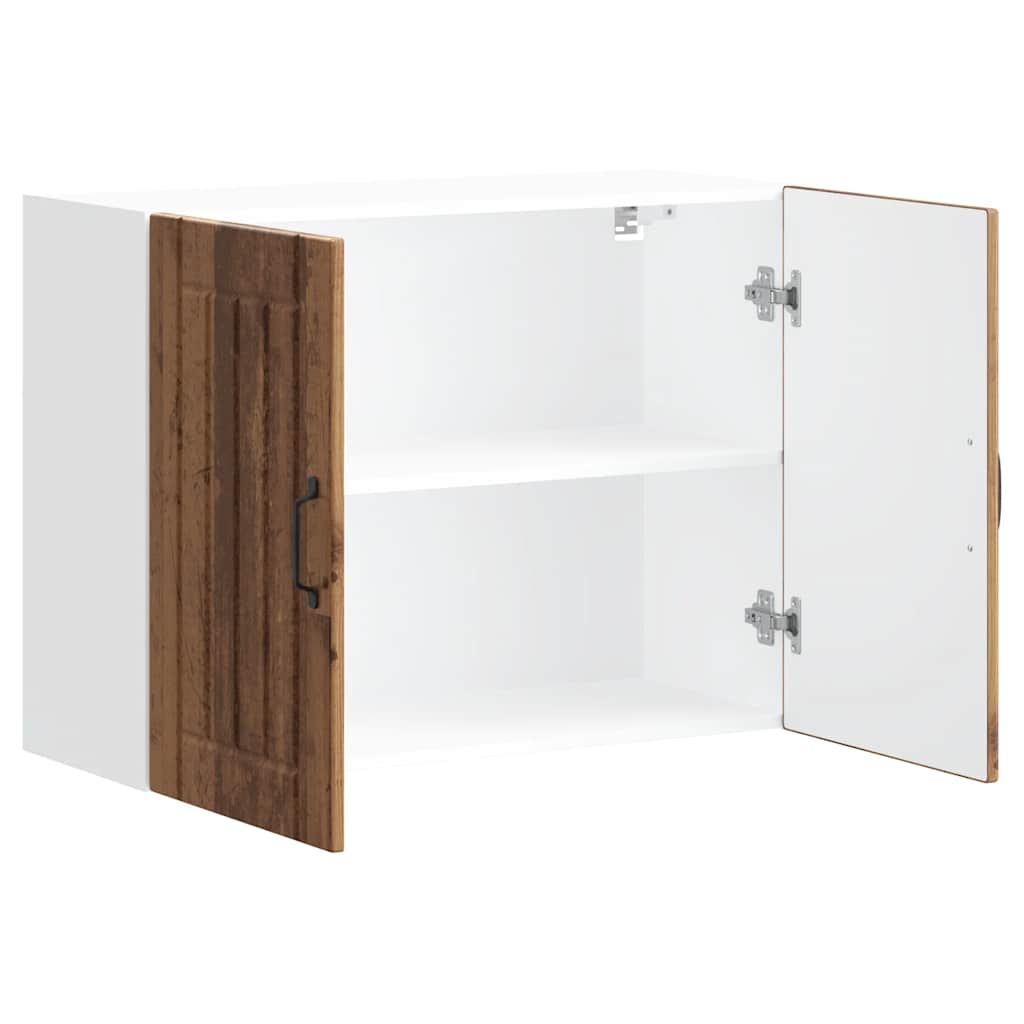 vidaXL Kitchen Wall Cabinet "Lucca" Old Wood Engineered Wood