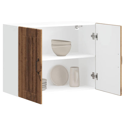 vidaXL Kitchen Wall Cabinet "Lucca" Old Wood Engineered Wood