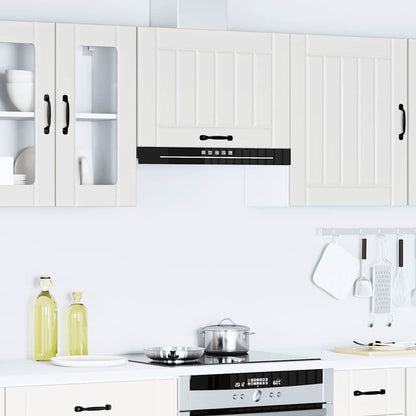 vidaXL Kitchen Wall Cabinet "Lucca" White Engineered Wood