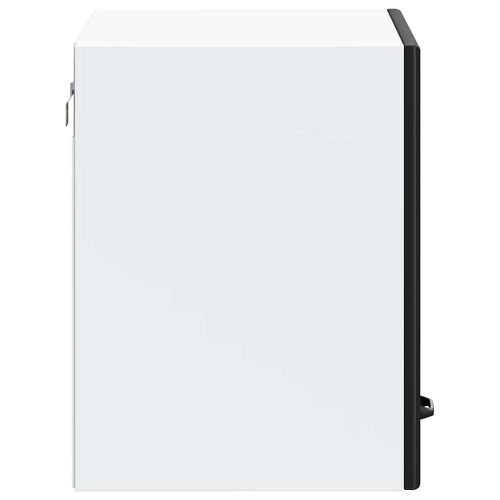 vidaXL Kitchen Wall Cabinet Lucca Black Engineered Wood