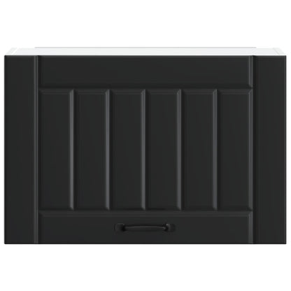 vidaXL Kitchen Wall Cabinet "Lucca" Black Engineered Wood