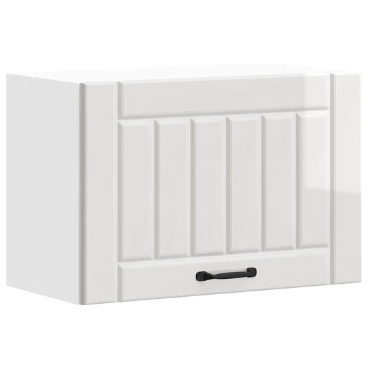 vidaXL Kitchen Wall Cabinet "Lucca" High Gloss White Engineered Wood