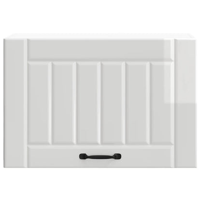 vidaXL Kitchen Wall Cabinet "Lucca" High Gloss White Engineered Wood