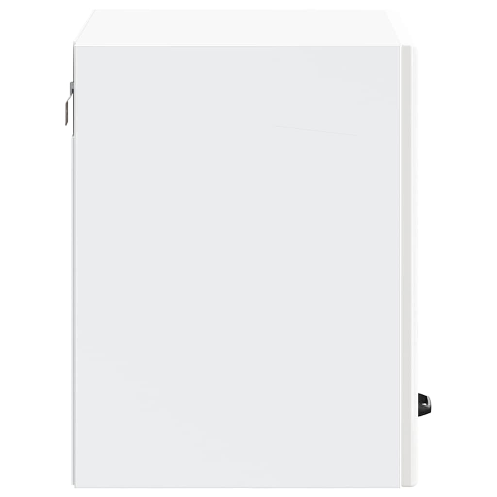 vidaXL Kitchen Wall Cabinet "Lucca" High Gloss White Engineered Wood