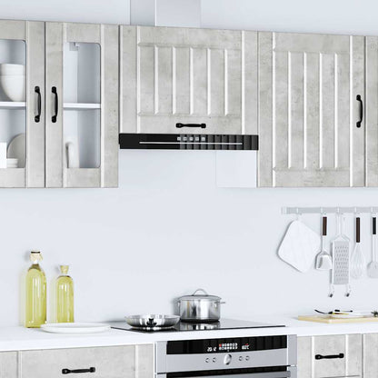 vidaXL Kitchen Wall Cabinet "Lucca" Concrete Grey Engineered Wood