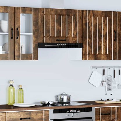 vidaXL Kitchen Wall Cabinet "Lucca" Smoked Oak Engineered Wood