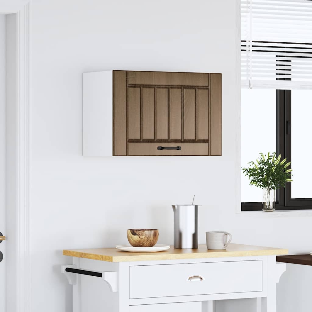 vidaXL Kitchen Wall Cabinet "Lucca" Brown Oak Engineered Wood