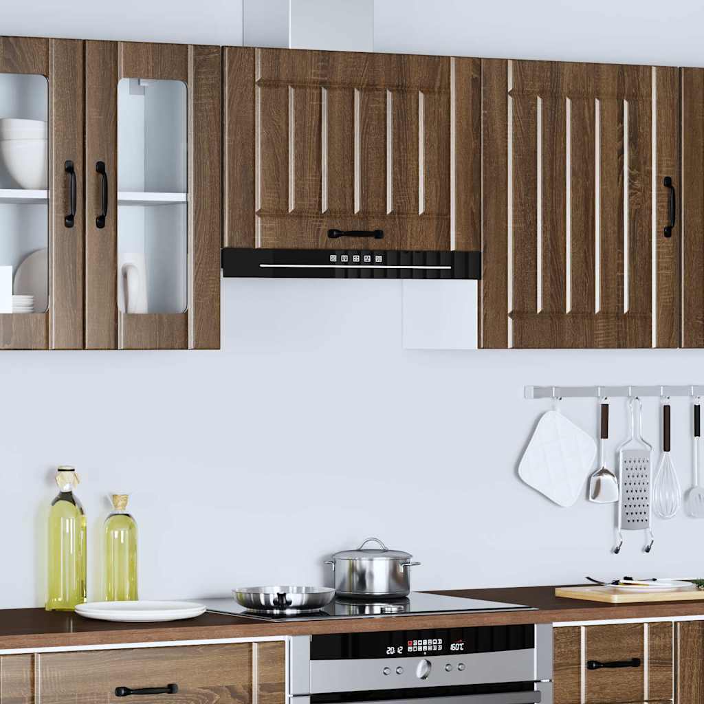 vidaXL Kitchen Wall Cabinet "Lucca" Brown Oak Engineered Wood