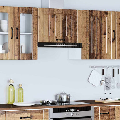 vidaXL Kitchen Wall Cabinet "Lucca" Old Wood Engineered Wood