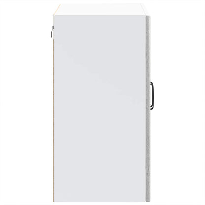 vidaXL Kitchen Wall Cabinet with Glass Door Lucca Grey Sonoma Engineered Wood