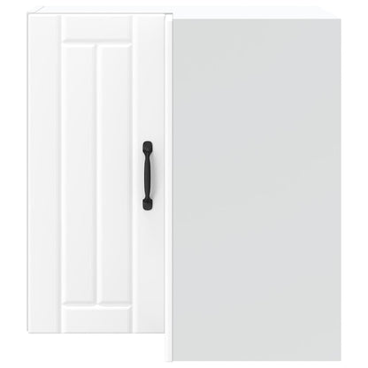vidaXL Kitchen Wall Corner Cabinet "Lucca" White Engineered Wood