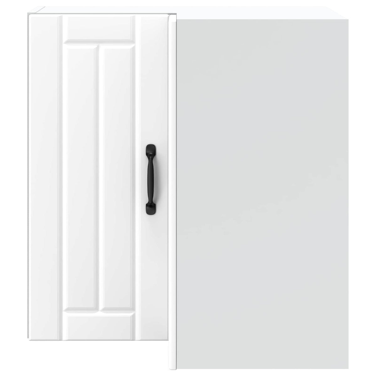 vidaXL Kitchen Wall Corner Cabinet "Lucca" White Engineered Wood
