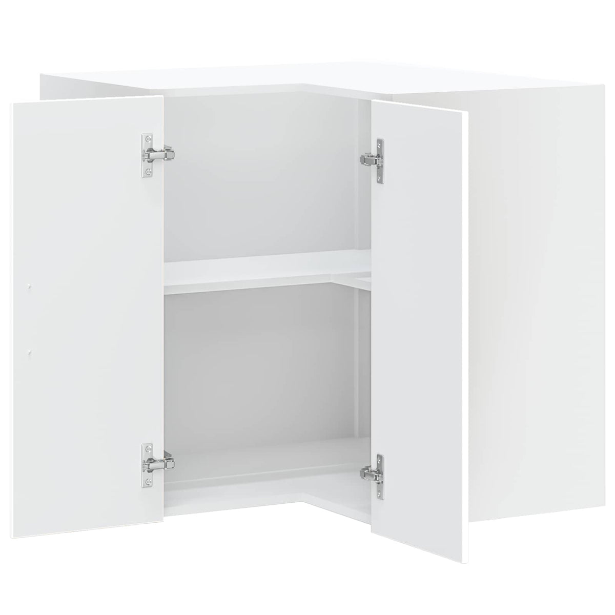 vidaXL Kitchen Wall Corner Cabinet "Lucca" High Gloss White