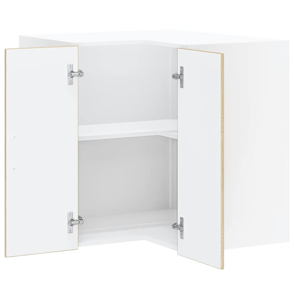 vidaXL Kitchen Wall Corner Cabinet "Lucca" Sonoma Oak Engineered Wood