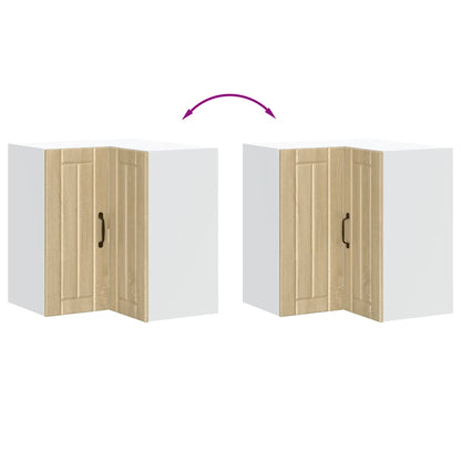 vidaXL Kitchen Wall Corner Cabinet "Lucca" Sonoma Oak Engineered Wood