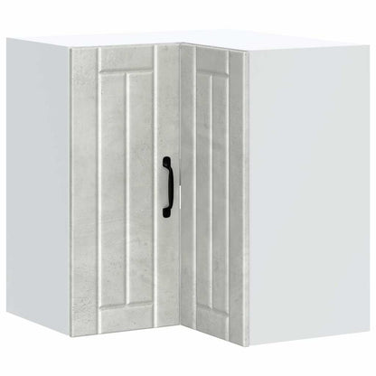 vidaXL Kitchen Wall Corner Cabinet "Lucca" Concrete Grey Engineered Wood