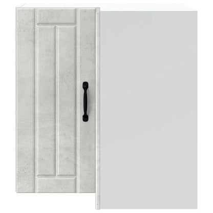 vidaXL Kitchen Wall Corner Cabinet "Lucca" Concrete Grey Engineered Wood